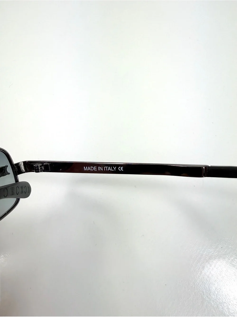 Celine SC1019 568 Vtg Sunglasses Gunmetal Rectangle Triomphe Y2K Deadstock Set